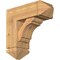 Ekena Millwork Olympic Arts and Crafts Smooth Bracket w/ Offset Brace, Western Red Cedar, 7 1/2"W x 20"D x 20"H BKT0806X20X20OLY03SWR - alternate 1